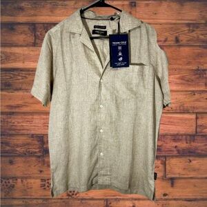Kenneth Cole Tan Casual Button Down